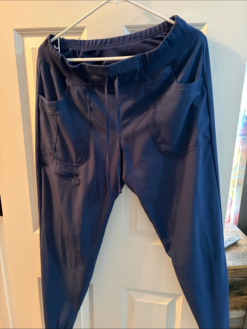 Women's Navy Drawstring Jogger scrub Pants
